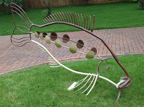 fish metal|Metal Fish Sculptures .